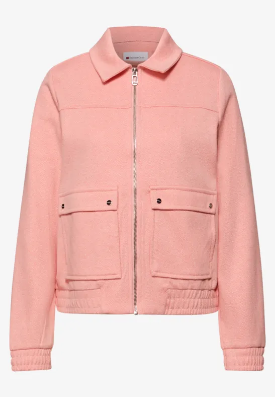 Visgraat blouson light apricot mel.