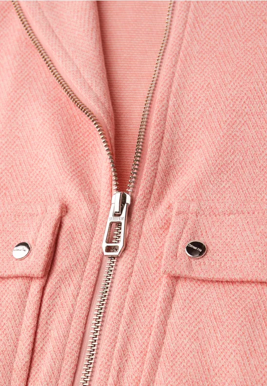 Visgraat blouson light apricot mel.