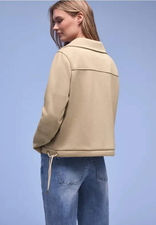 Jacke mit Strings cotton beige mel.