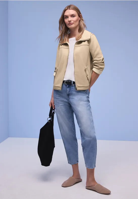 Jacke mit Strings cotton beige mel.