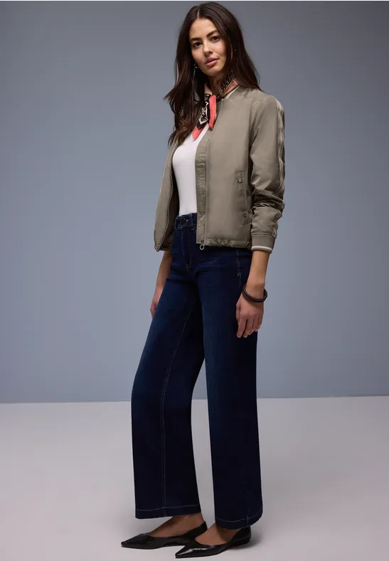 Blouson mit Gallonstreifen light terra mocha