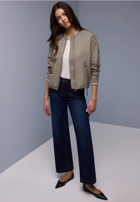 Blouson mit Gallonstreifen light terra mocha