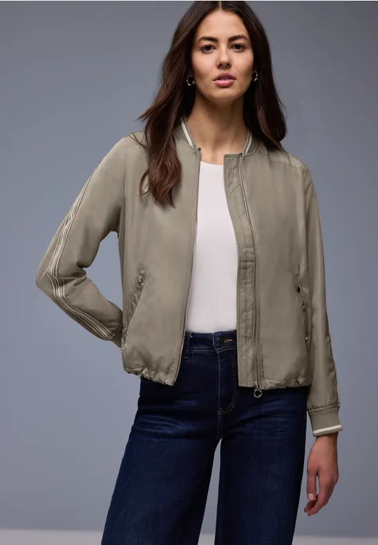 Blouson mit Gallonstreifen light terra mocha