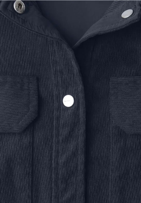 Kurzes Overshirt shadowed navy