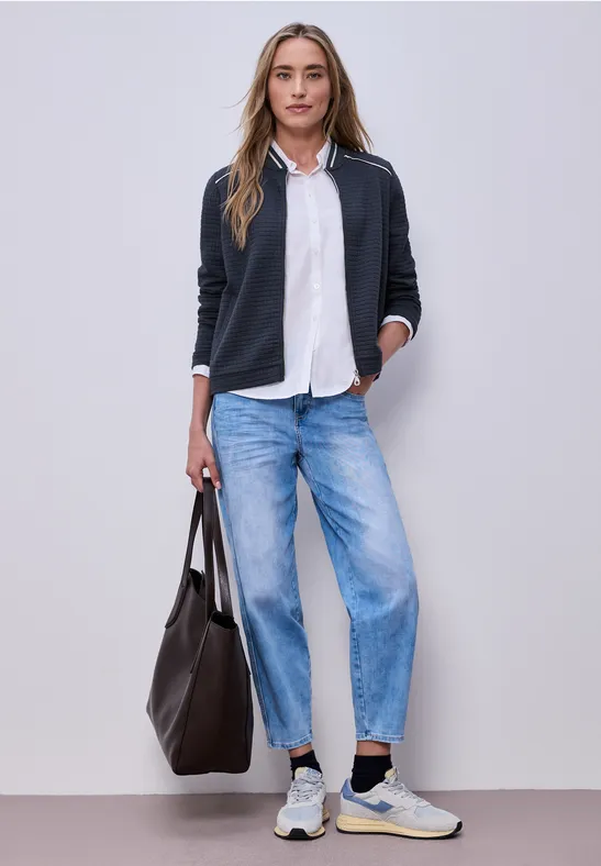Strukturblouson shadowed navy