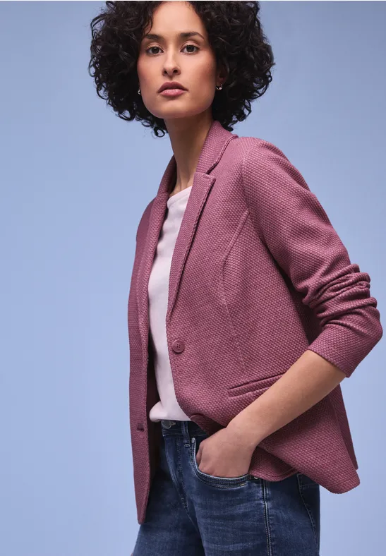 Marynarka basic dark clouded blush