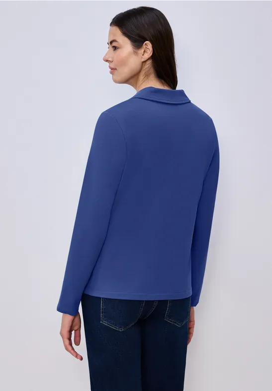 Basic Jersey Blazer amparo blue