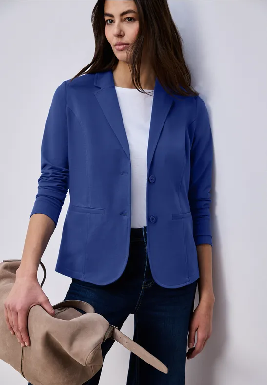 Basic Jersey Blazer amparo blue