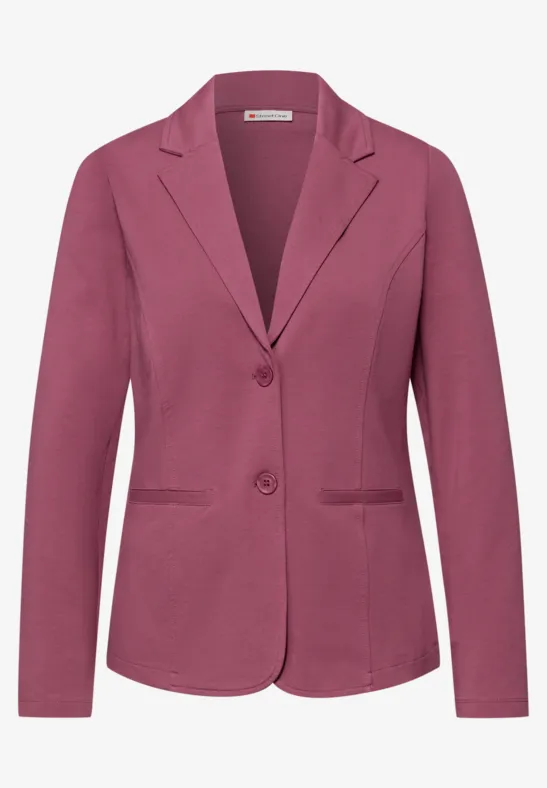 Basic Blazer aus Jersey dark clouded blush