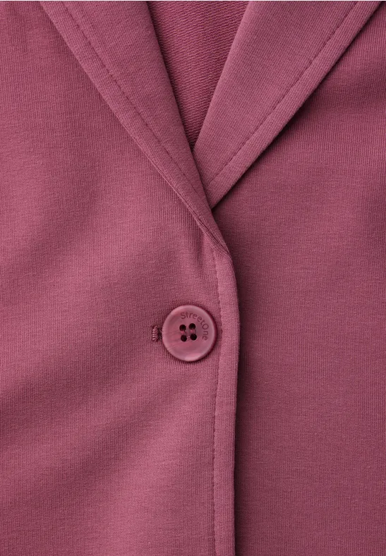 Basic Blazer aus Jersey dark clouded blush