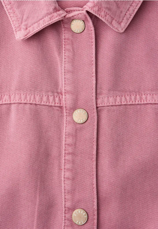 Jeansjacke in pinker Waschung authentic pink washed