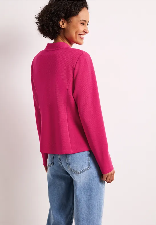 Blazer aus Jersey mit Struktur magenta dream