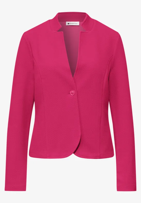 Blazer aus Jersey mit Struktur magenta dream
