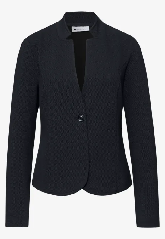 Jersey Blazer mit Struktur shadowed navy
