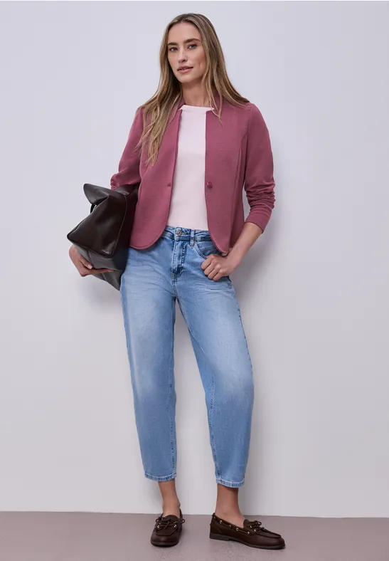 Marynarka z jerseyu ze strukturą dark clouded blush