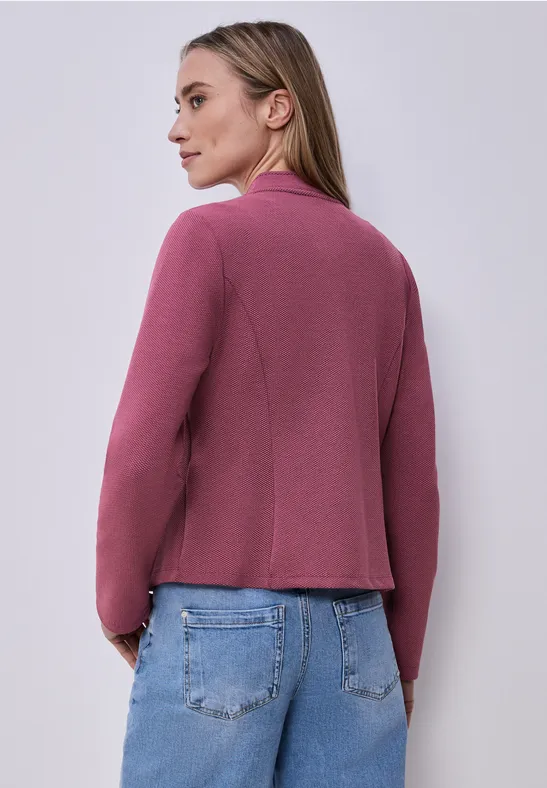 Marynarka z jerseyu ze strukturą dark clouded blush