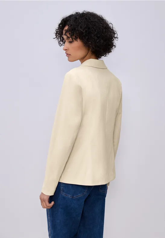 Langer Blazer smoke beige