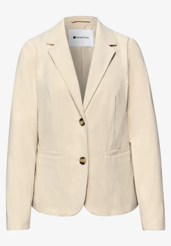 Langer Blazer smoke beige