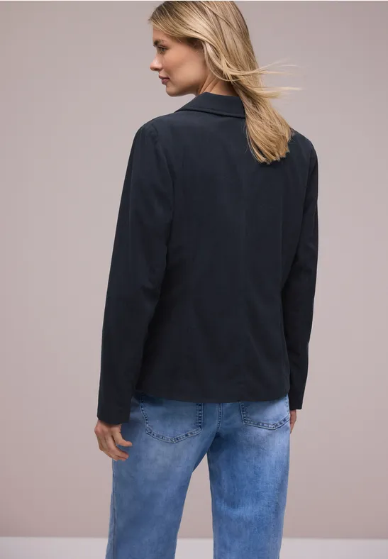 Lange blazer shadowed navy