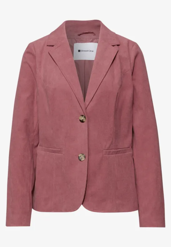 Blazer im langen Schnitt mit Struktur burnt blush