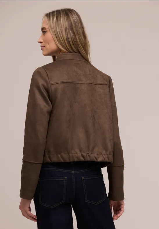 Korte blouson hatch brown