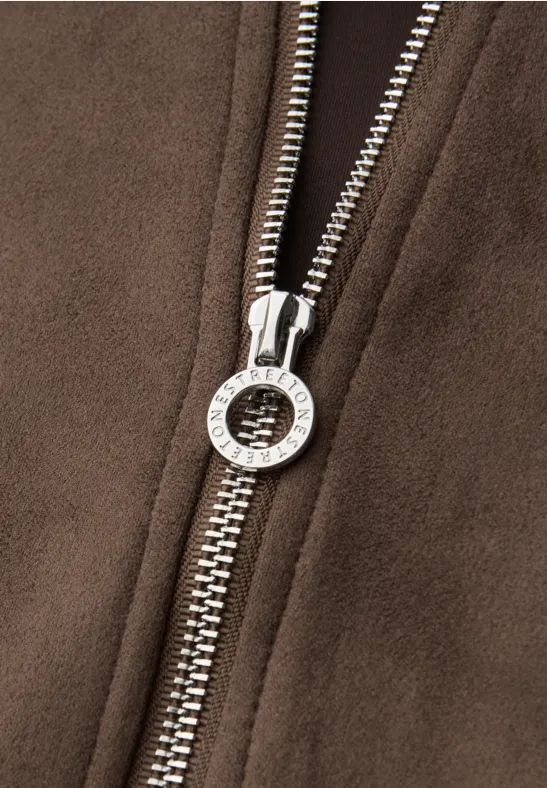 Korte blouson hatch brown