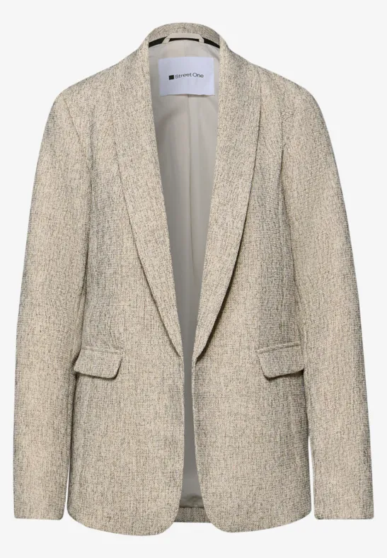 Langer Blazer smooth sand beige