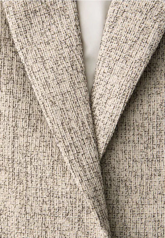 Langer Blazer smooth sand beige