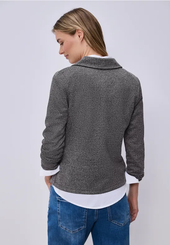 Blazer basique avec col à revers shadowed navy