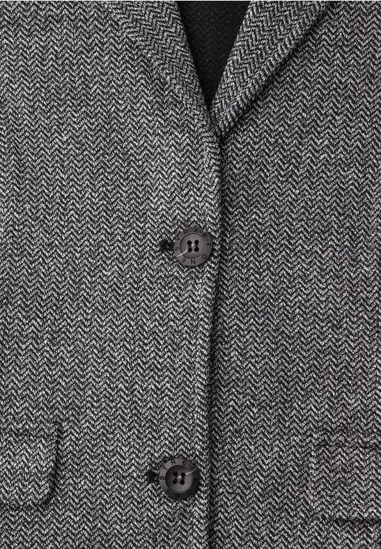 Blazer basique avec col à revers shadowed navy