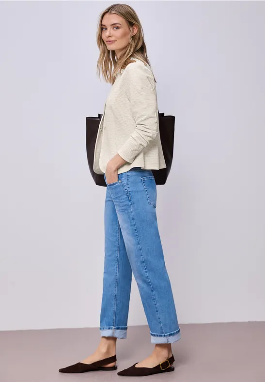 Blazer mit Struktur smoke beige