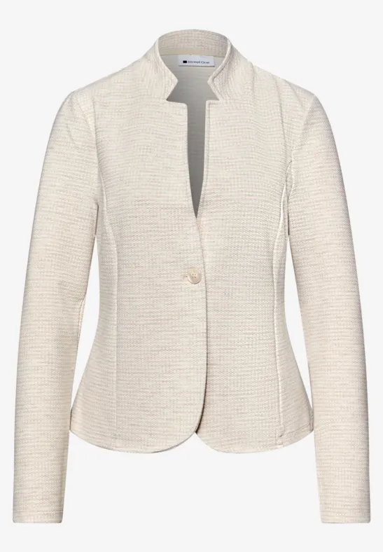 Blazer mit Struktur smoke beige