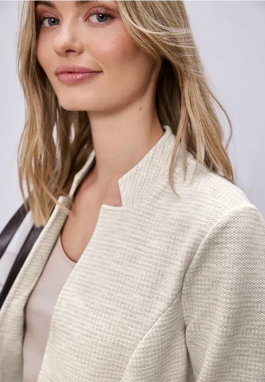 Blazer mit Struktur smoke beige