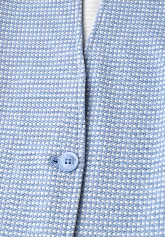 Blazer mit Struktur aus Jersey cashmere blue