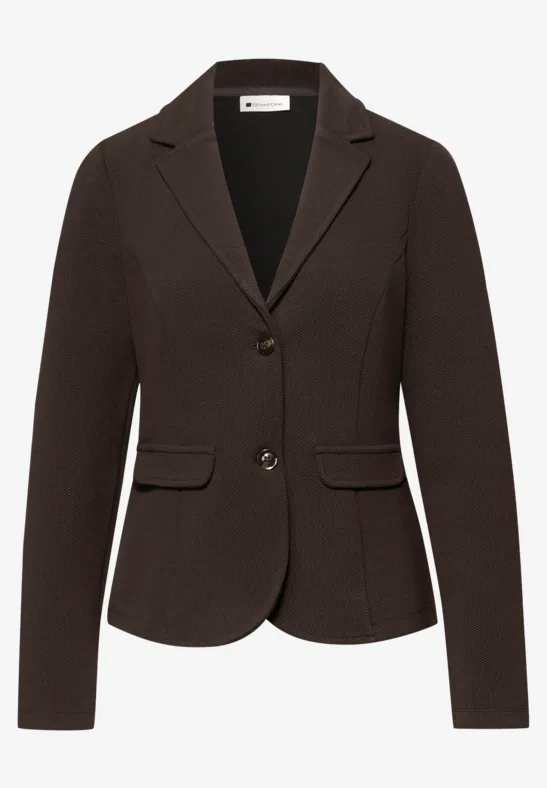 Blazer basique avec col à revers espresso brown
