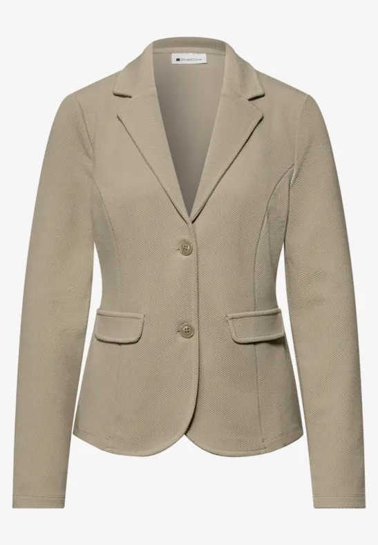 Blazer basique avec col à revers timeless beige