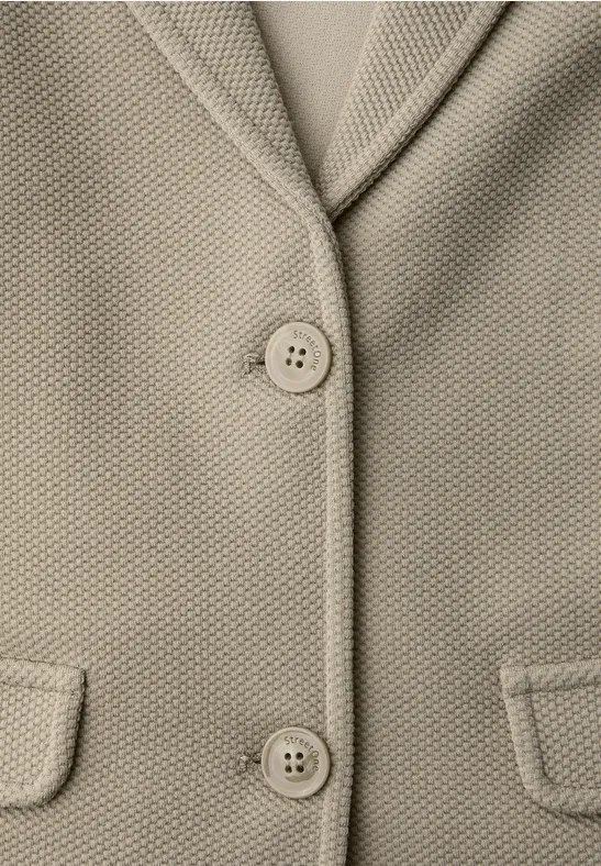 Blazer basique avec col à revers timeless beige