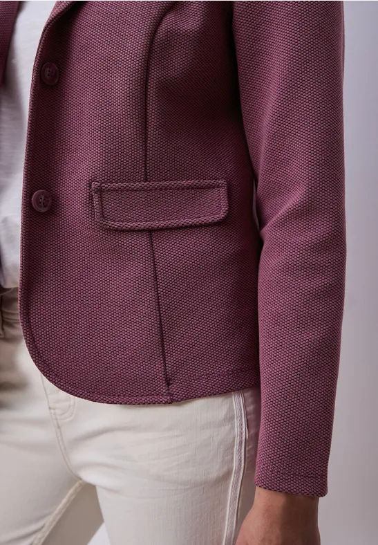 Blazer basique avec col à revers dark clouded blush