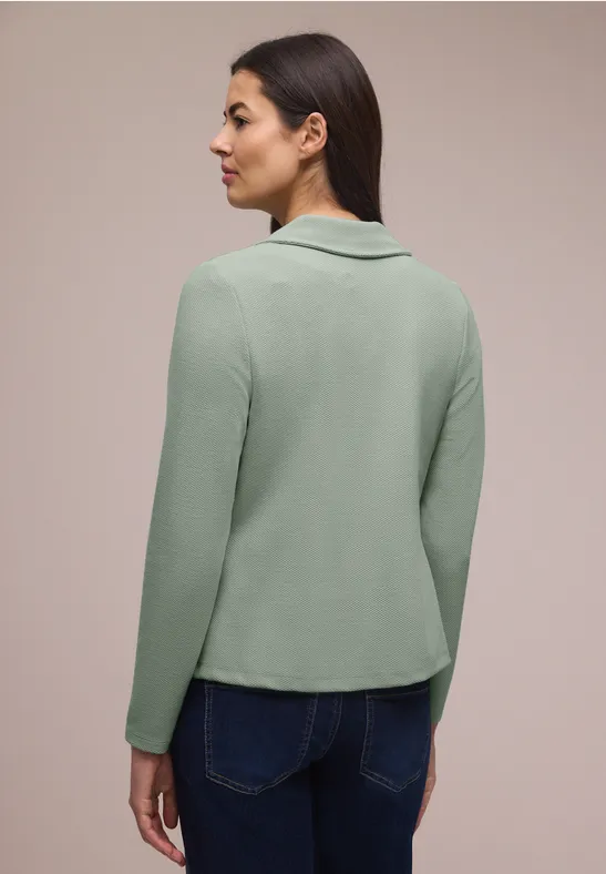 Blazer basique avec col à revers mint leaf