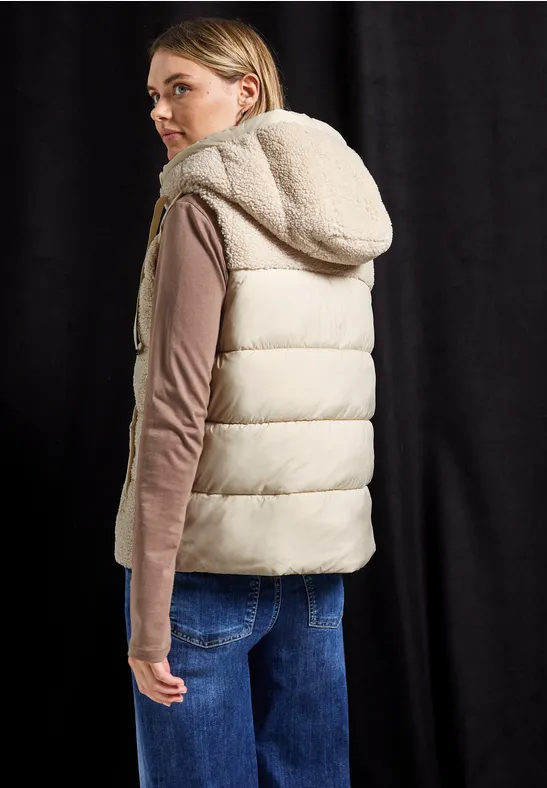 Struktumix Teddy-Weste savannah sand