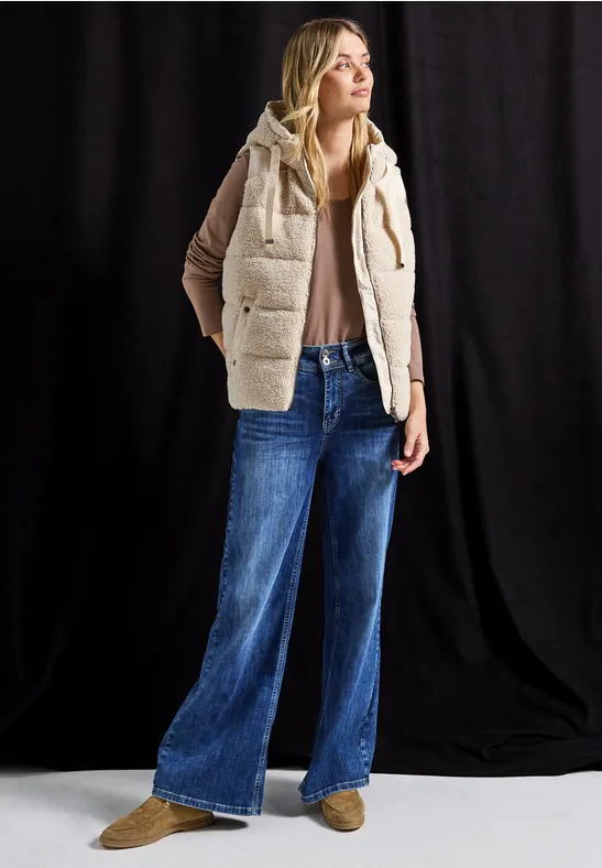 Struktumix Teddy-Weste savannah sand