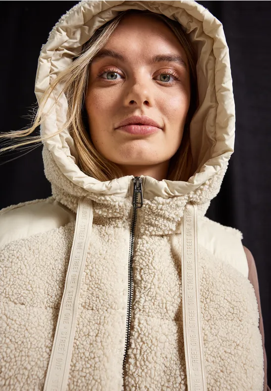 Struktumix Teddy-Weste savannah sand