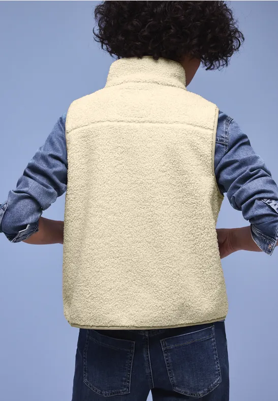 Zacht vest eggshell ecru