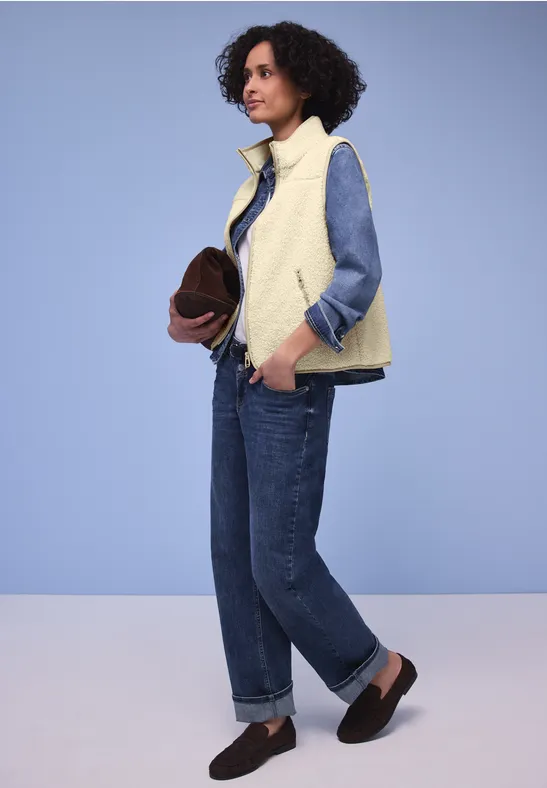 Zacht vest eggshell ecru