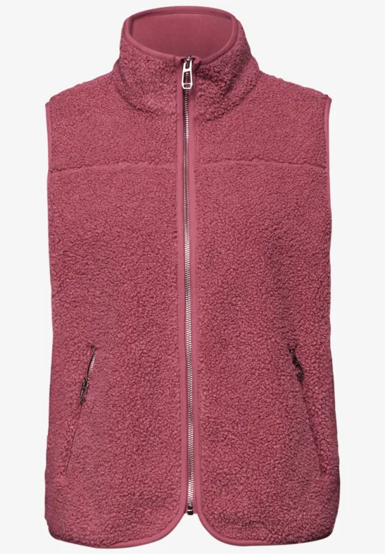 Kuschelige Weste desert berry