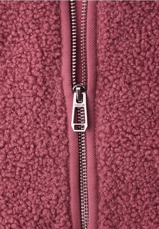 Kuschelige Weste desert berry