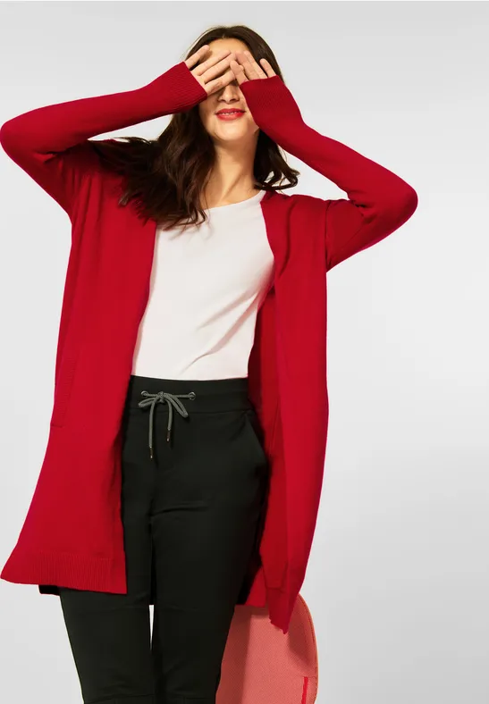 Cardigan Long Ouvert Pour Femme - En Viscose Extensible - Taille 36 à 54 - Plusieurs Coloris