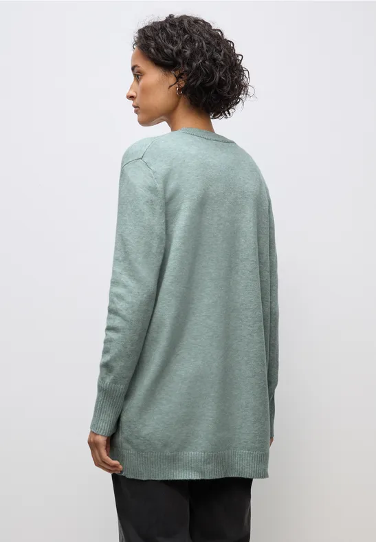 Offener Cardigan nile blue mel.