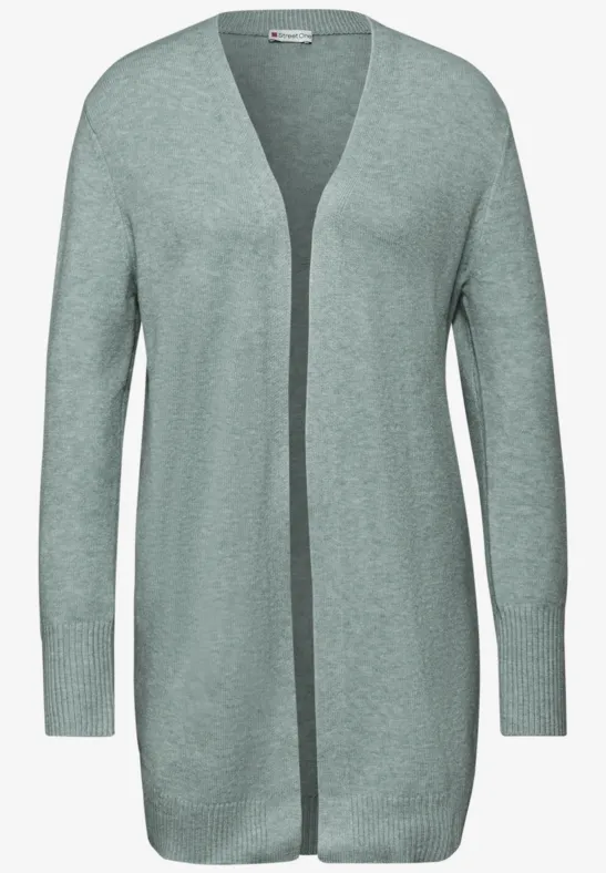 Offener Cardigan nile blue mel.