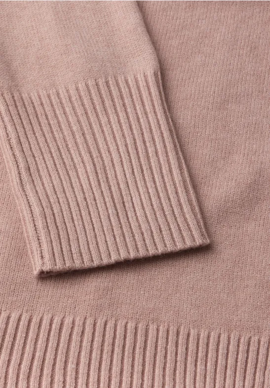 Offener Cardigan faded rose mel.